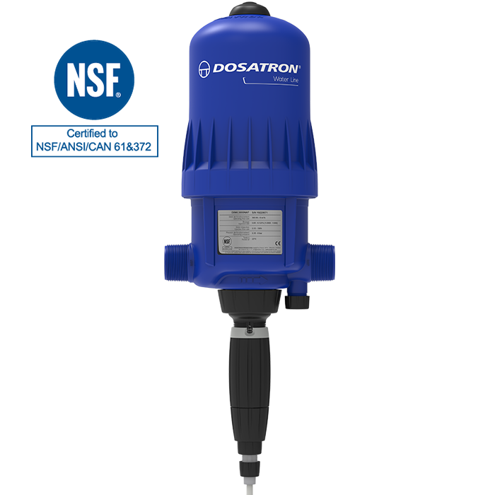 Πιστοποιημένη αντλία δοσομέτρησης χλωρίου Dosatron NSF - μοντέλο D8WL3000