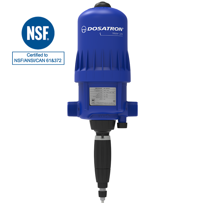 Πιστοποιημένη αντλία δοσομέτρησης χλωρίου Dosatron NSF - μοντέλο D8WL3000