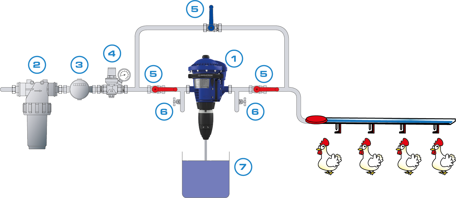 Poultry vaccination application recommended installation