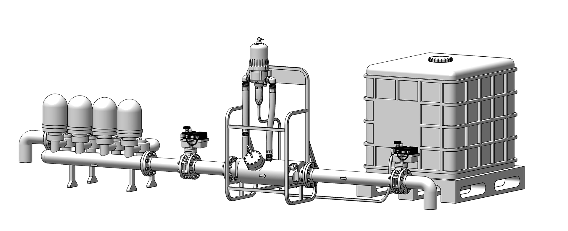 Инсталиране на дозираща помпа за фертигация D90GL