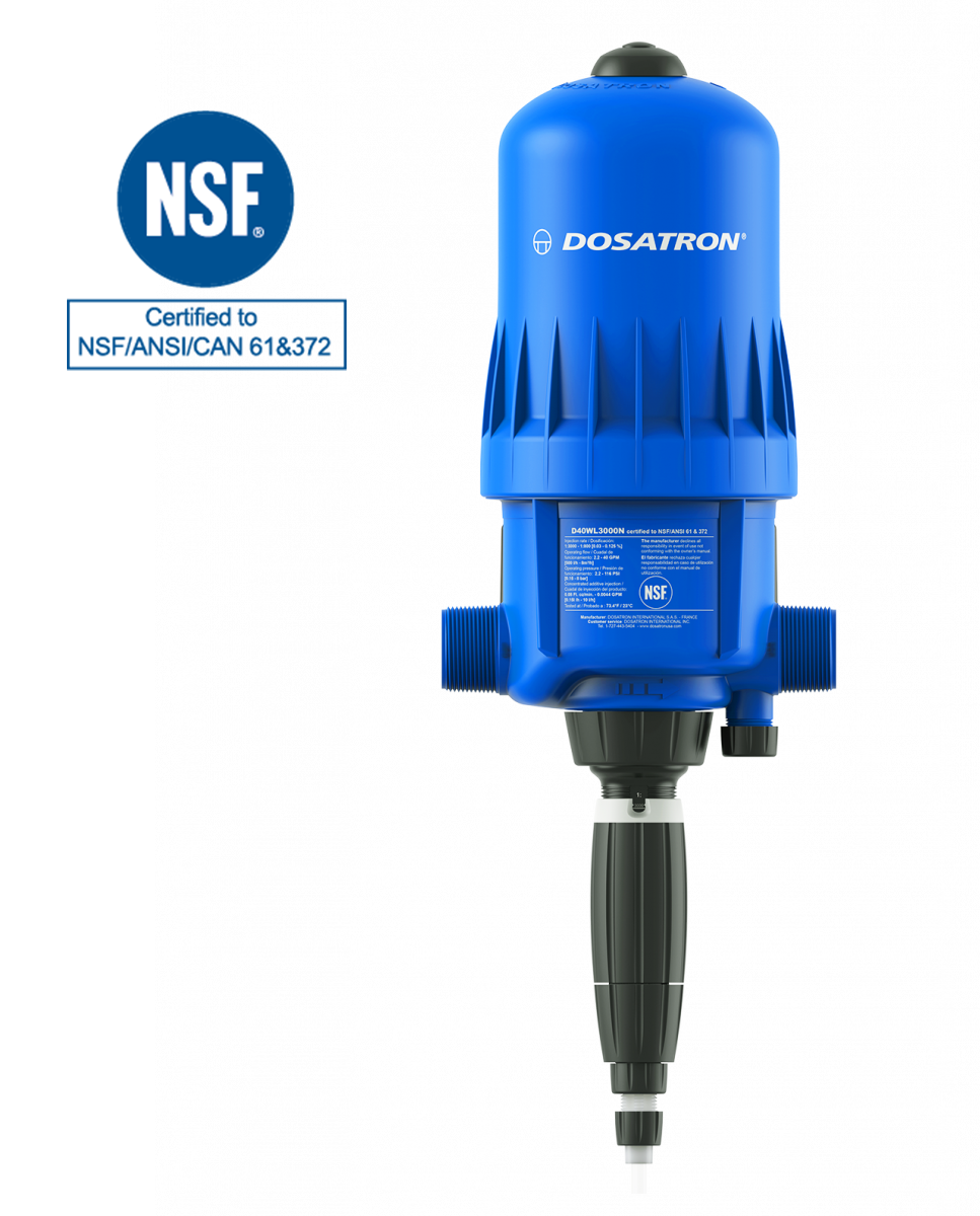 Clorador certificado NSF D40WL3000NAF