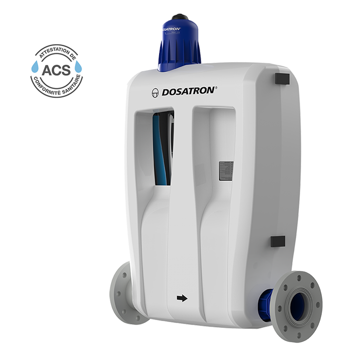 Πιστοποιημένη δοσομετρική αντλία χλωρίου Dosatron - μοντέλο D30WL5000N 3/4 δεξιά